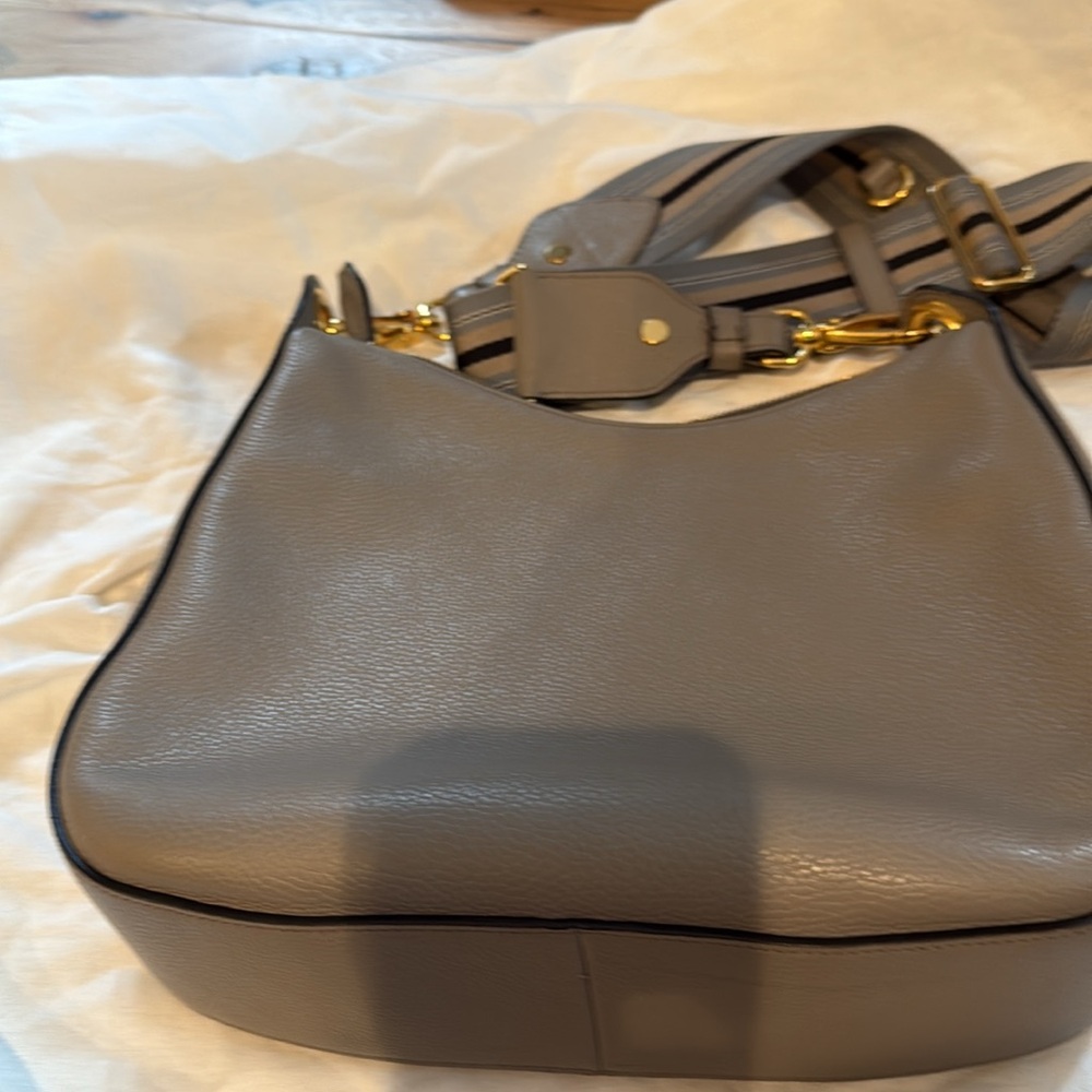 Grey Prada Vitelli Daino soft hobo bag. Do not have bag. - Picture 5 of 6